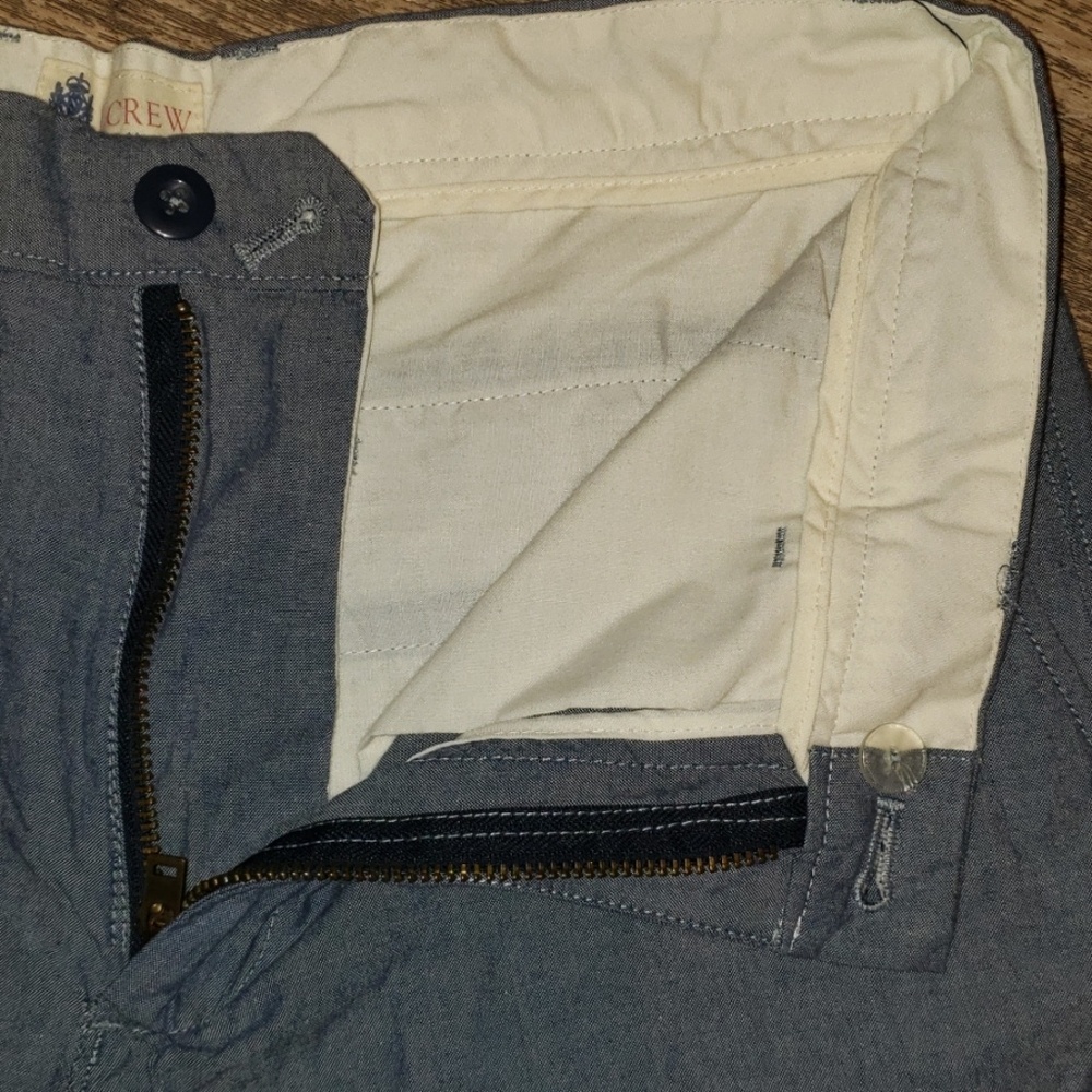 Blue J. Crew Shorts Sz 32 B18 - Picture 3 of 4